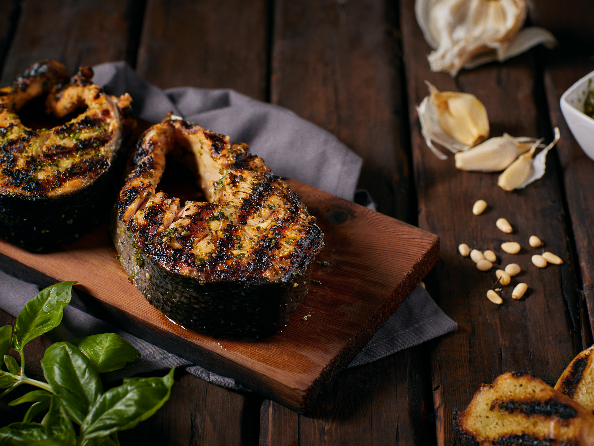 Fire Roasted Salmon Darnes GRILLED