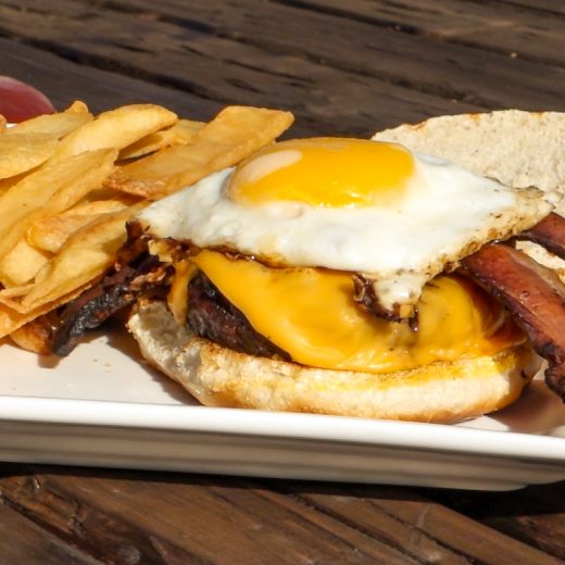 Coffee Rubbed Cheeseburgers