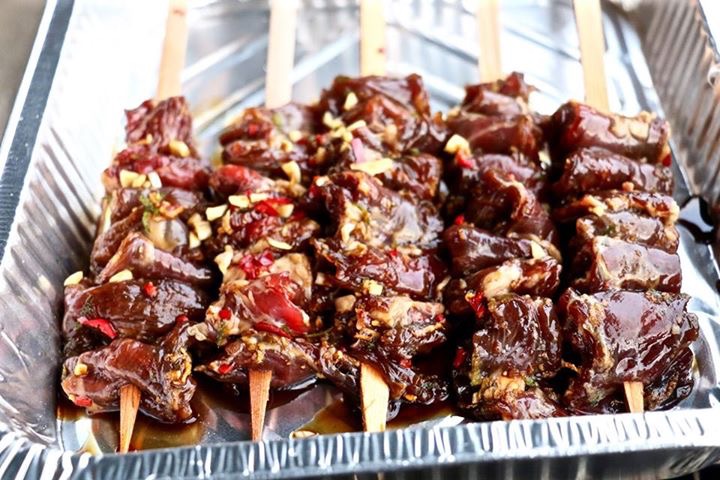 Beef Satay: Preparation