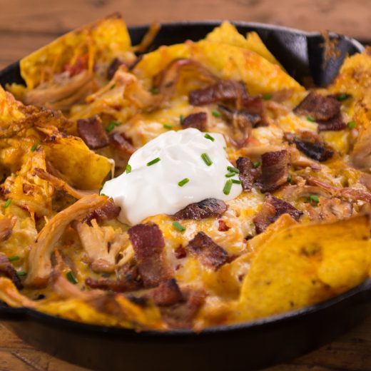 Smoked & Spicy Chicken Nachos