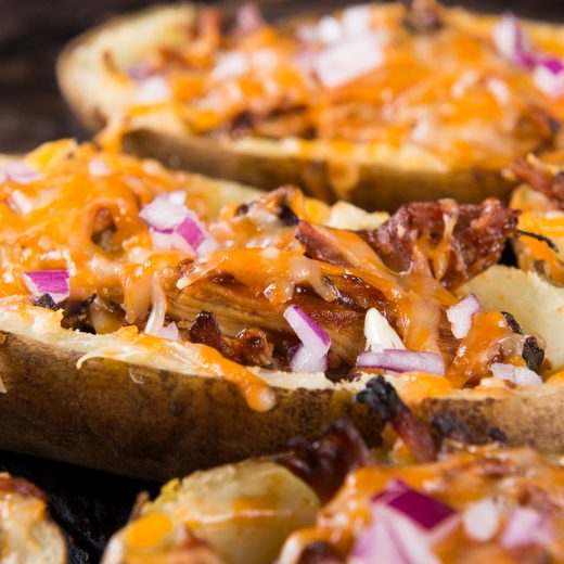 Pulled Pork Potato Skins