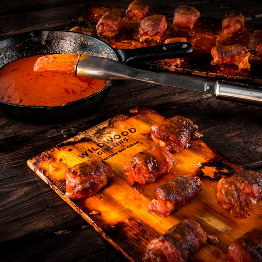 Cedar-Planked Buffalo Chicken Bites