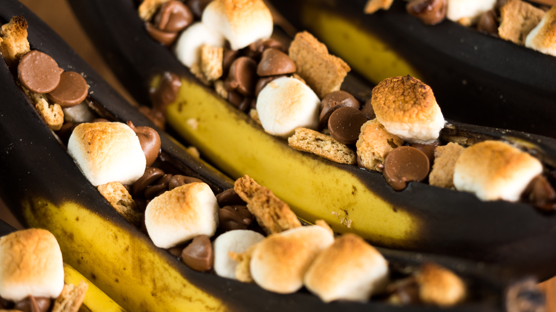 S'mores Banana Boats - GRILLED