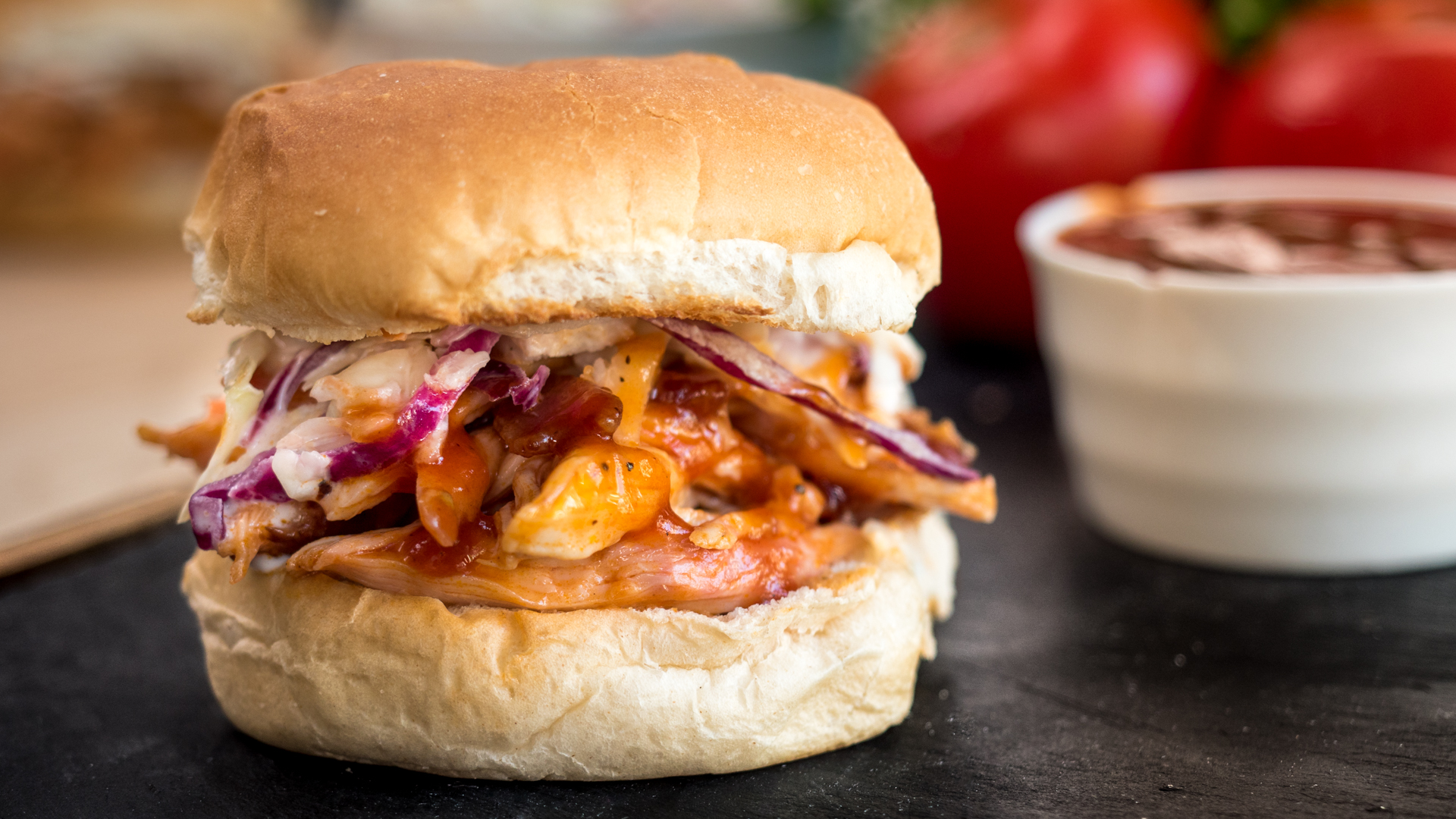 Bacon Bourbon Pulled Chicken - GRILLED