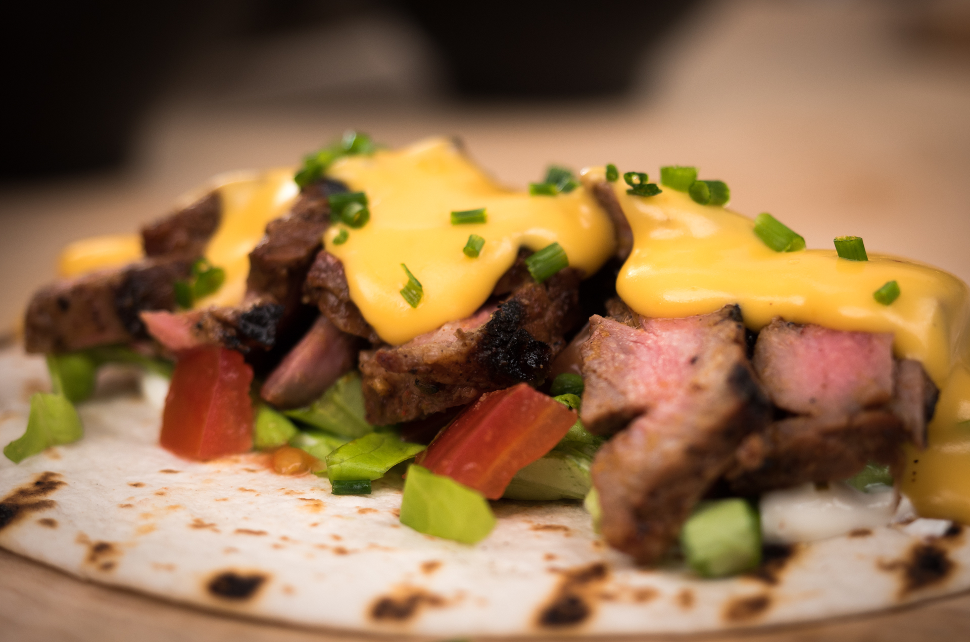 Spicy Steak & Cheese Tacos