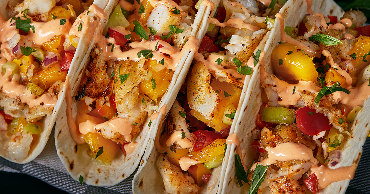 Mango Fish Tacos - GRILLED