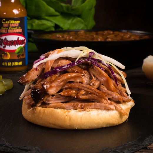 Honey Habanero Pulled Pork Sandwiches