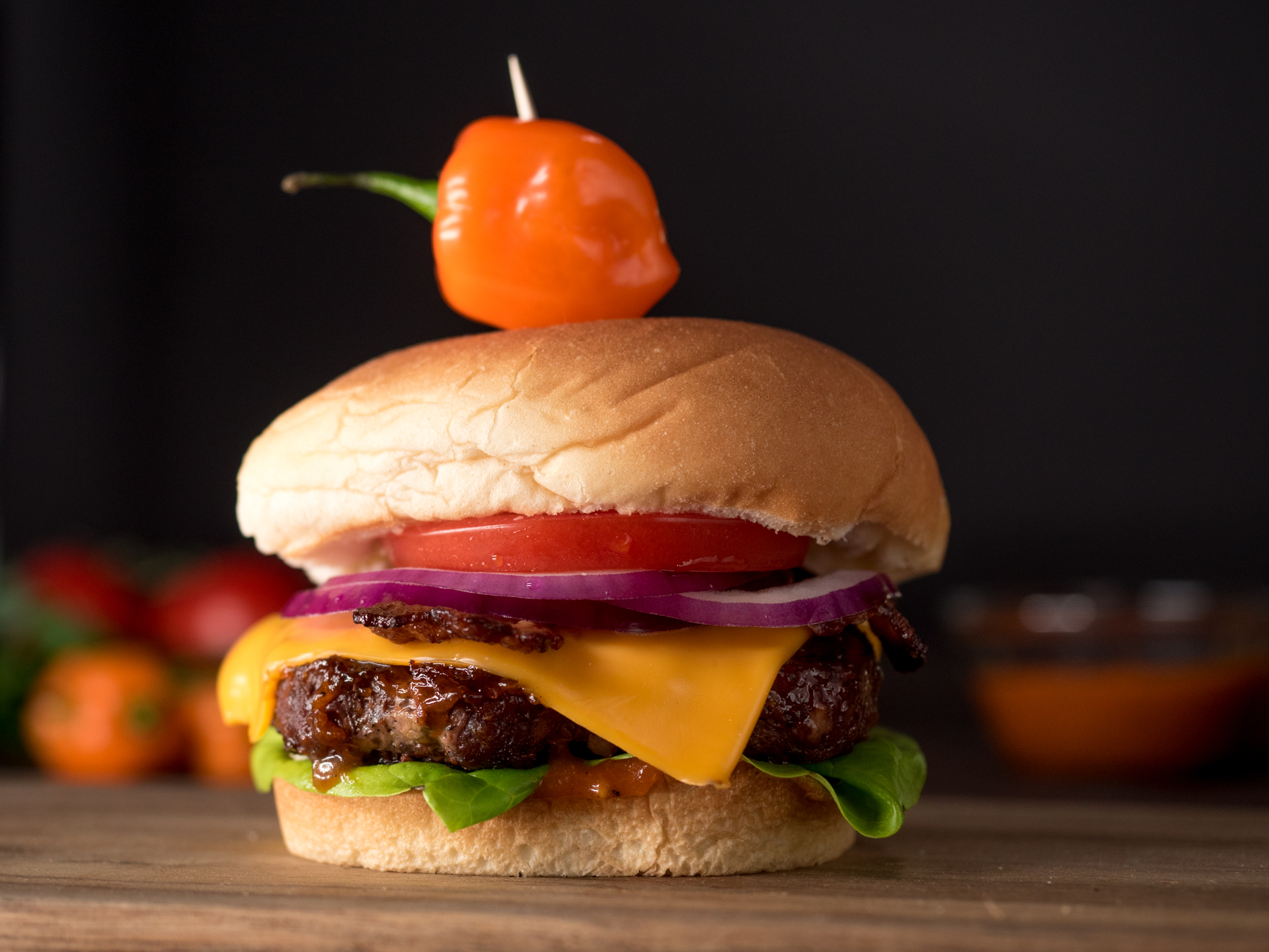 Bacon Habanero Smokehouse Burgers GRILLED