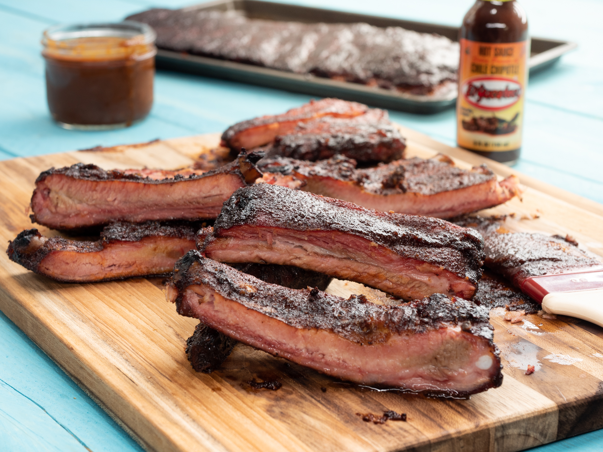 Chipotle Molasses Spare Ribs - GRILLED