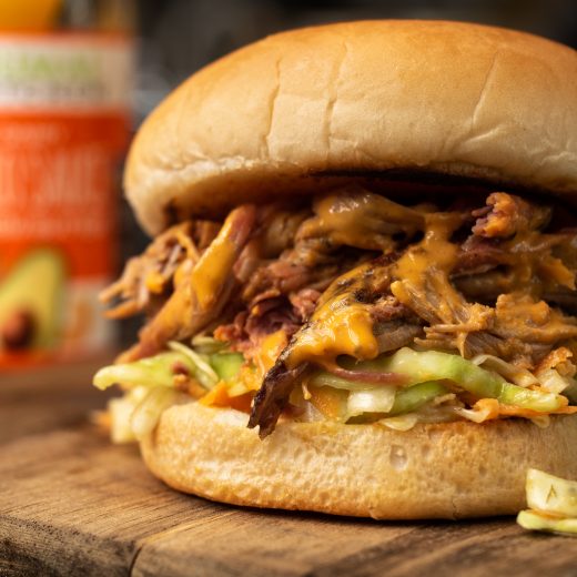 Buffalo-Style Pulled Pork Sandwiches