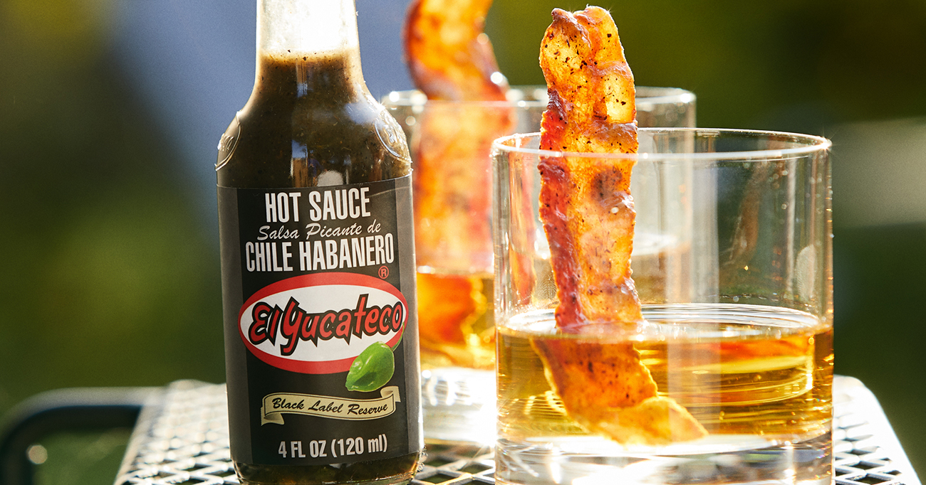 Black Label Bacon Bourbon Cocktail - GRILLED
