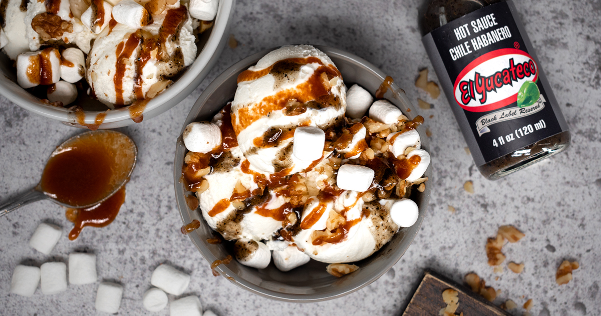 Black Label and Caramel Ice Cream GRILLED