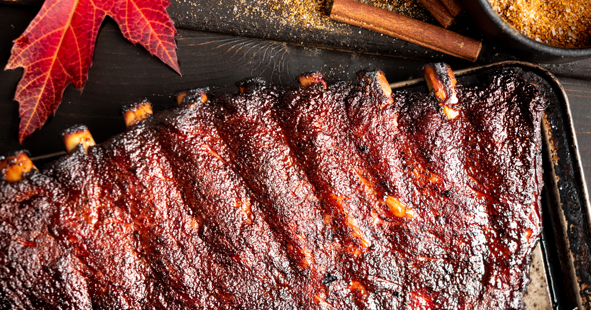 Pumpkin Spice Spare Ribs - GRILLED