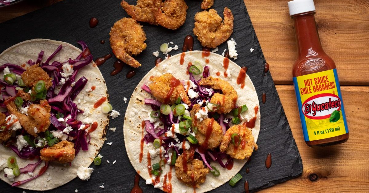 Hot and Crispy Shrimp Tacos - GRILLED