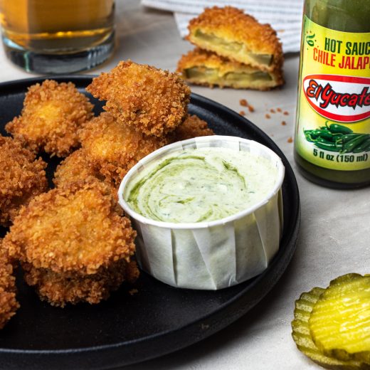 Fried Pickles with Jalapeño Mayo