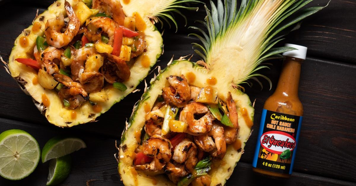 Pineapple Shrimp Bowls - GRILLED