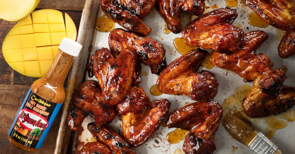 Mango Habanero Chicken Wings - GRILLED