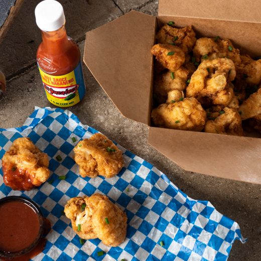 Deep Fried Cauliflower Wings