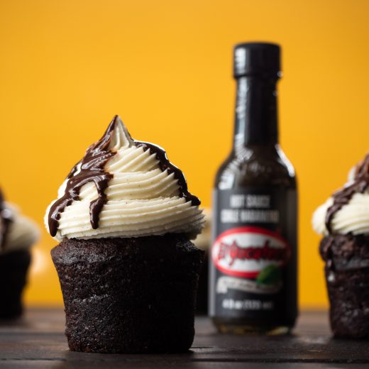 Spicy Chocolate Vanilla Cupcakes