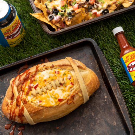 Football Bread Bowl Cheese Dip