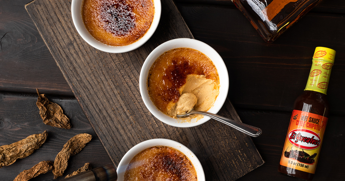 Chipotle Bourbon Crème Brûlée - GRILLED