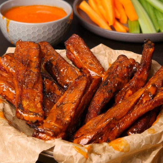 Smoked and Fried Ribs