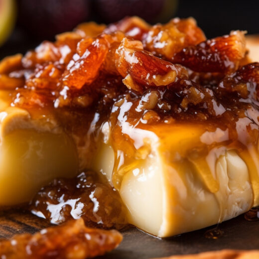 BBQ Baked Brie with Fig Jam